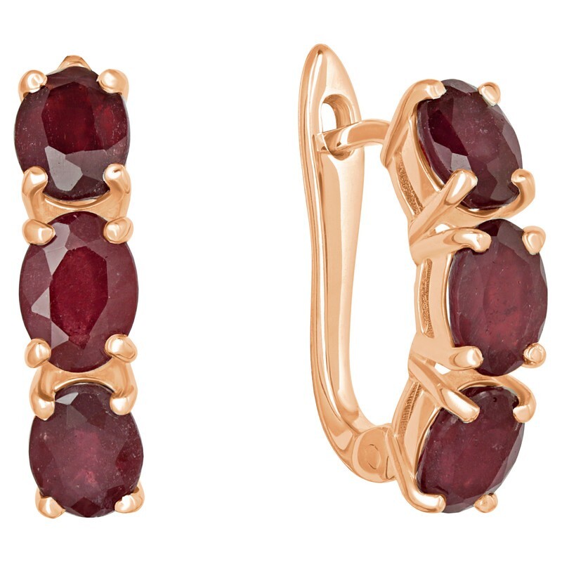 

Серьги из серебра с рубином LAZURIT-ONLINE 7922RG, 7922RG