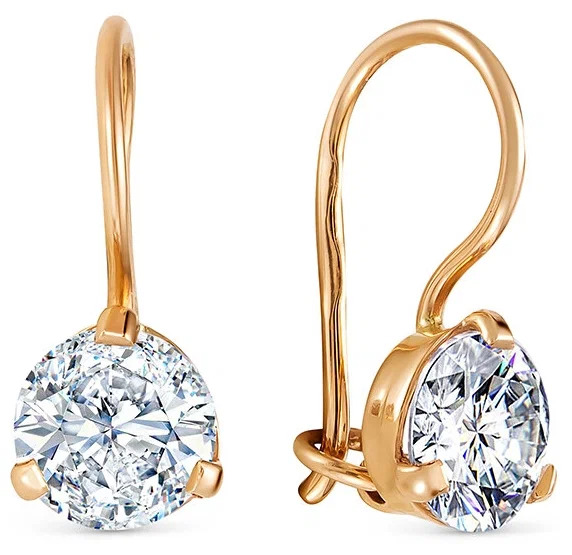 

Серьги из золота с фианитом RYABTSOVSKY JEWELRY С3036, С3036