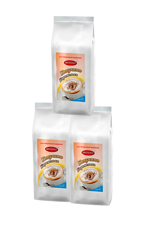 фото Капучино карамелька aristocrat decaffeinato, 1 кг х 3 шт