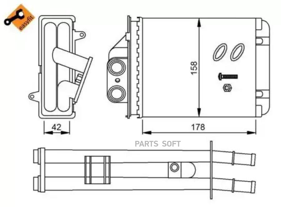 

Радиатор Печки NRF 53641