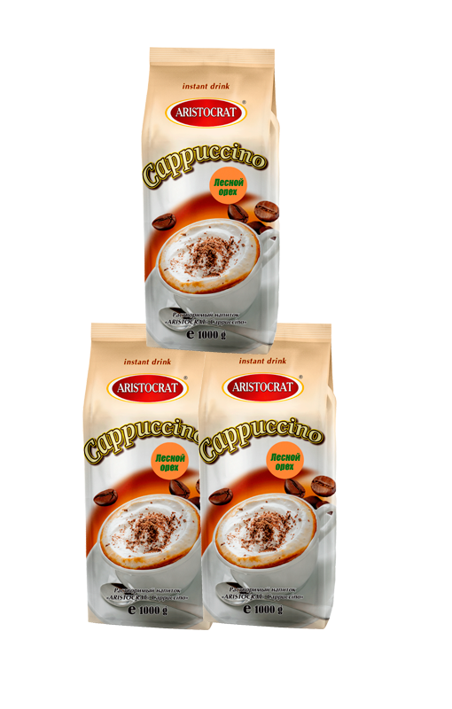 Капучино Aristocrat HAZELNUT, 1 кг х 3 шт