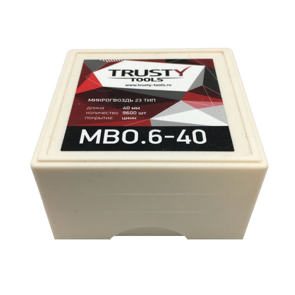 Микрогвоздь Trusty 40 мм MBO.6-40 тип 23, 23 ga, MB (9600 шт)