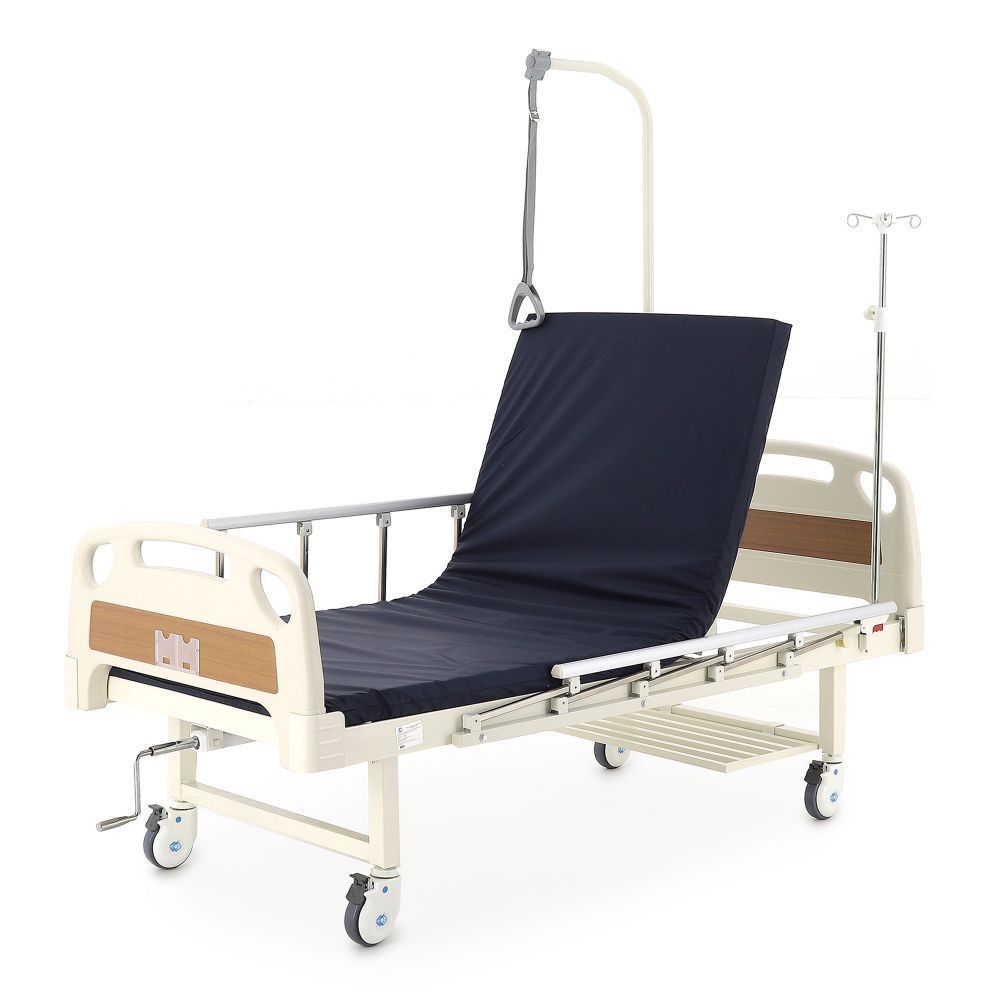 Кровать для лежачих больных Мед-Мос Е-17В ММ-1014Д-06, с матрасом, механическая