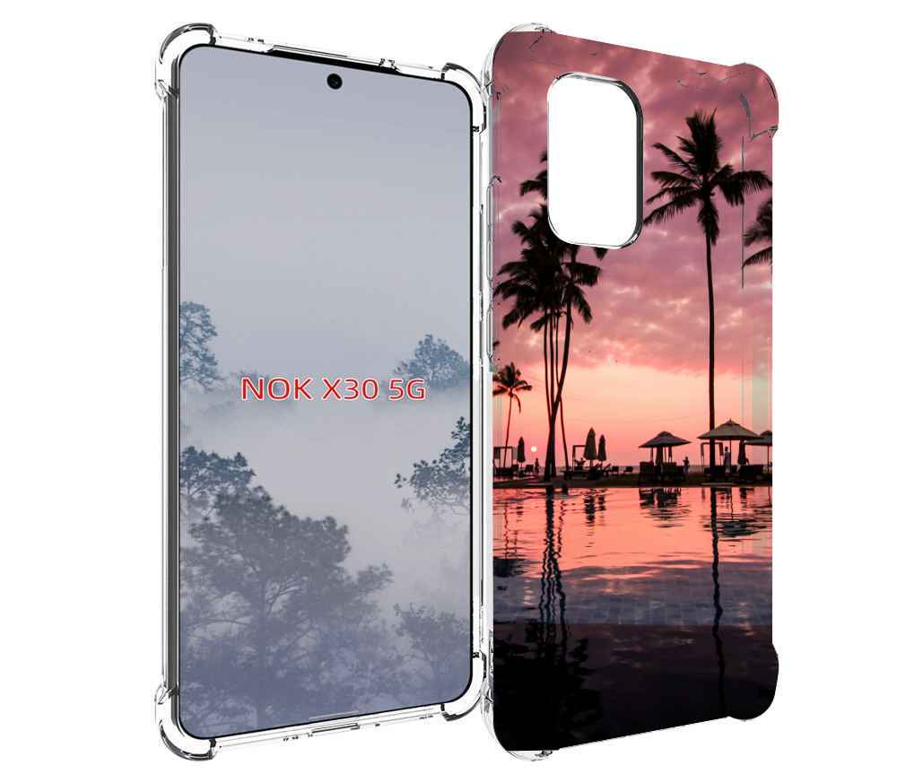 

Чехол MyPads бассейн на берегу моря для Nokia X30 5G, Tocco