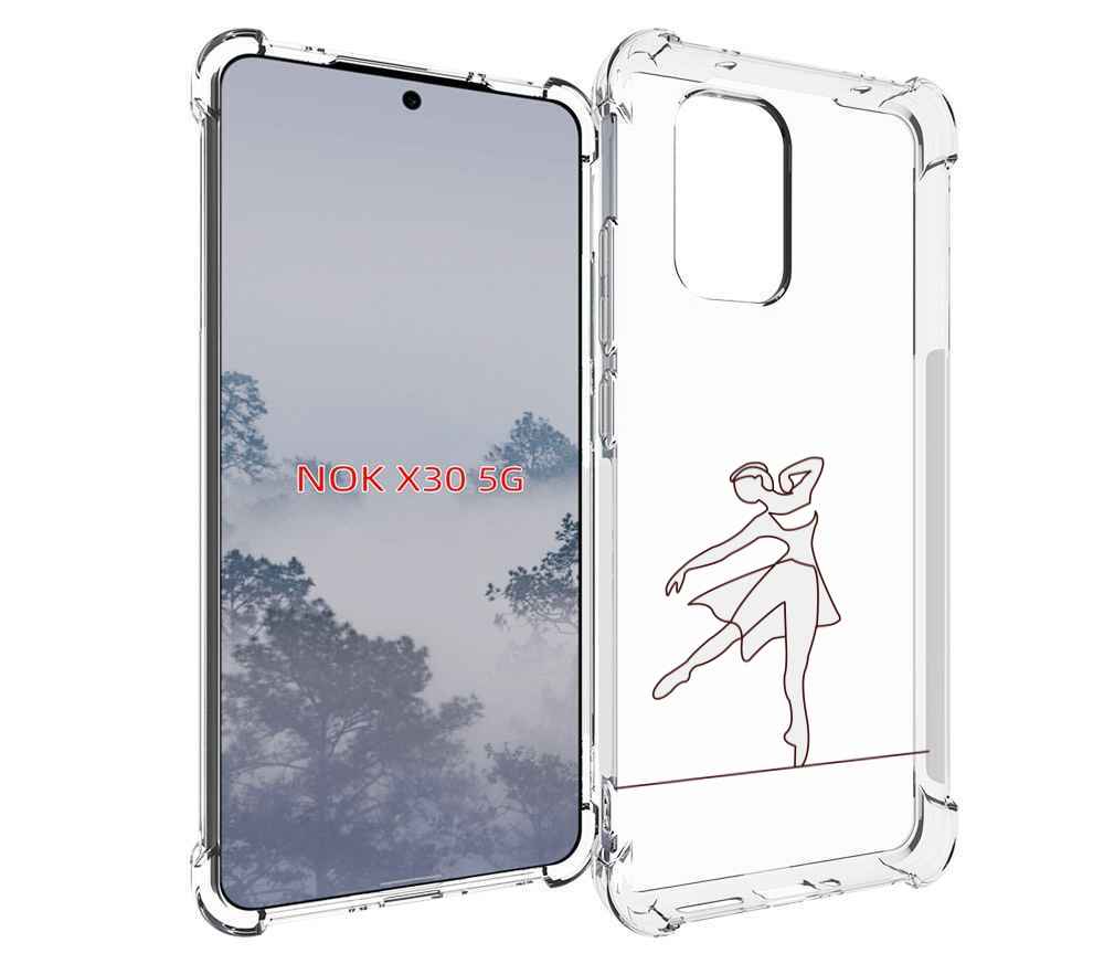 

Чехол MyPads балерина-белая для Nokia X30 5G, Tocco