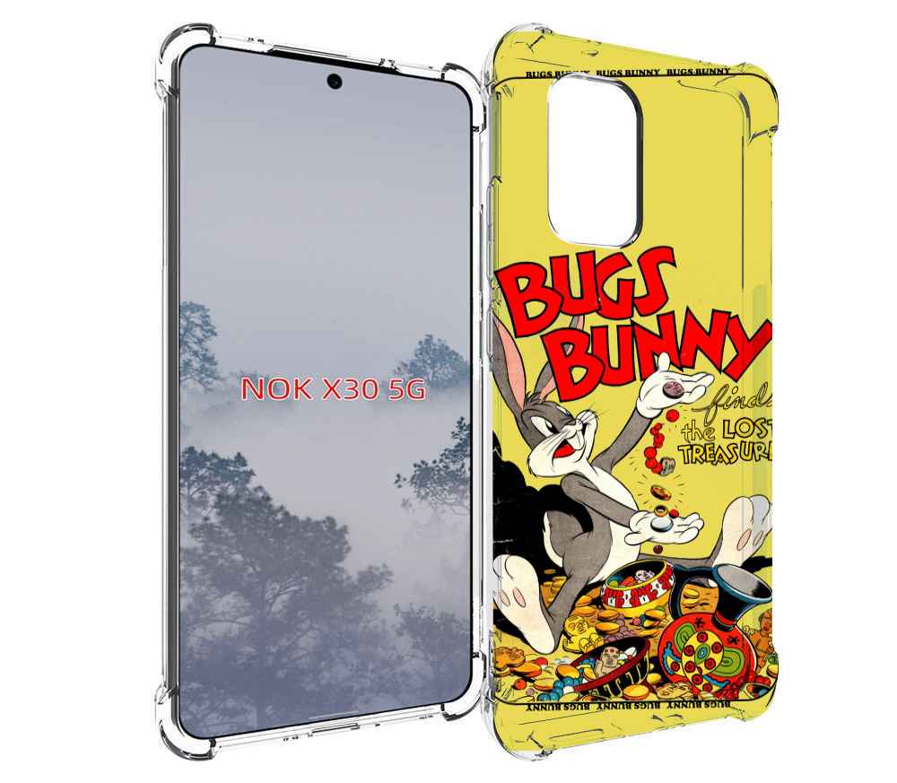 

Чехол MyPads бакс-банни-и-еда для Nokia X30 5G, Tocco