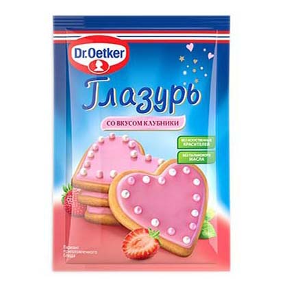 

Глазурь Dr.Oetker со вкусом клубники 90 г