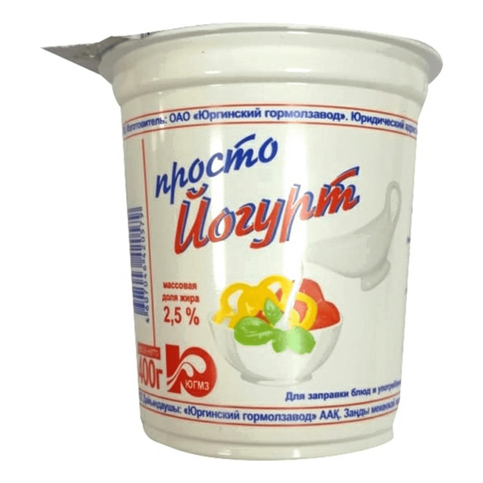 

Йогурт ЮГМЗ 2,5% 400 г