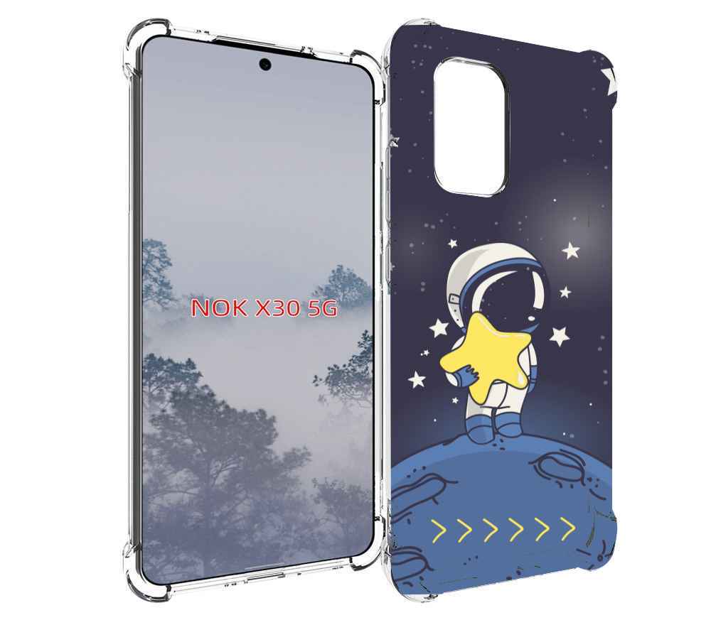

Чехол MyPads астронавт с звездочкой для Nokia X30 5G, Tocco