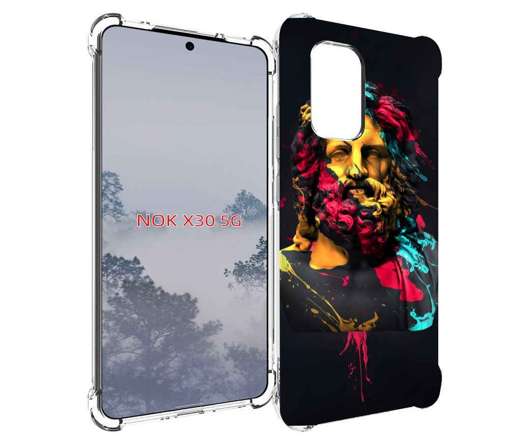 

Чехол MyPads арт-статуя-краски для Nokia X30 5G, Tocco