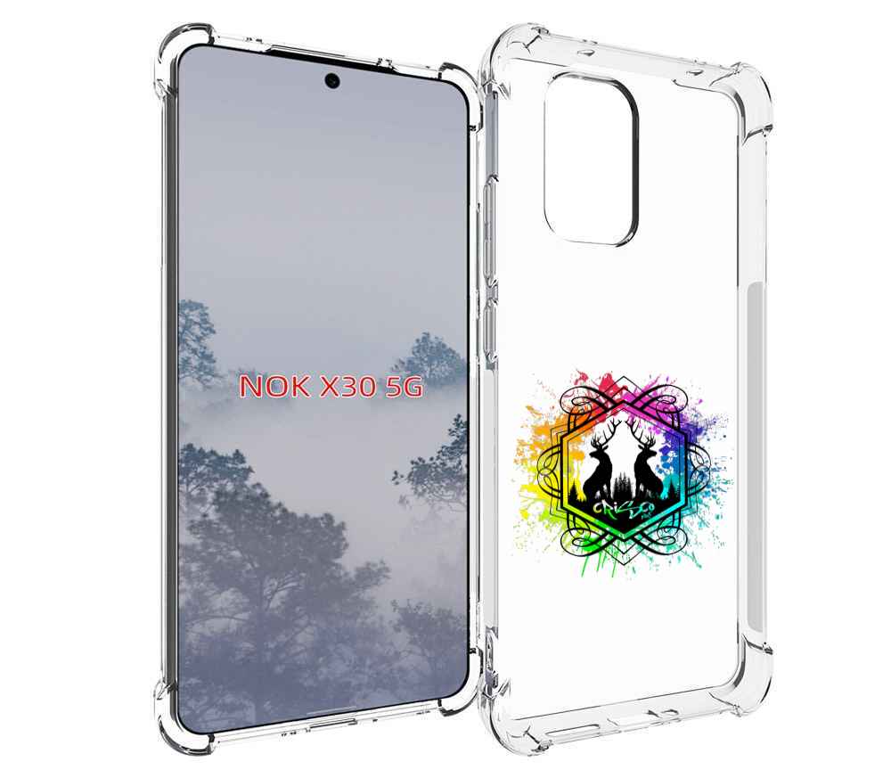 

Чехол MyPads арт-с-оленями для Nokia X30 5G, Tocco