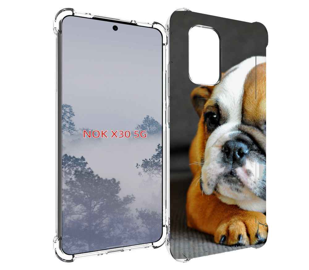 

Чехол MyPads английский бульдор для Nokia X30 5G, Tocco