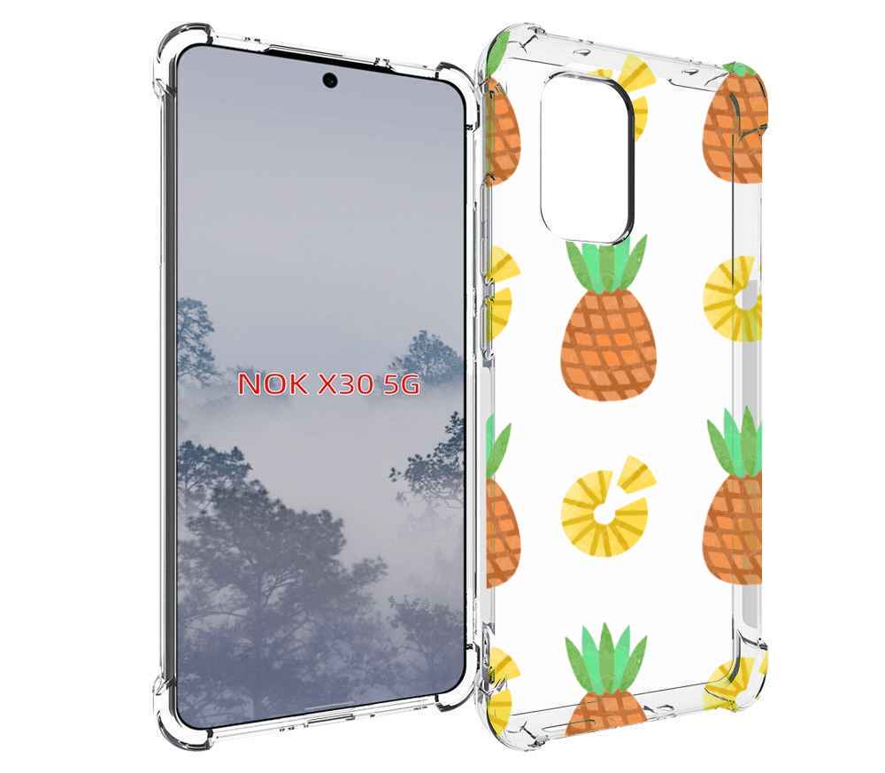 

Чехол MyPads ананасики для Nokia X30 5G, Tocco