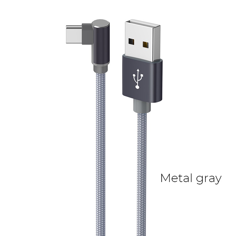 фото Кабель usb - usb borofone 1 м серый