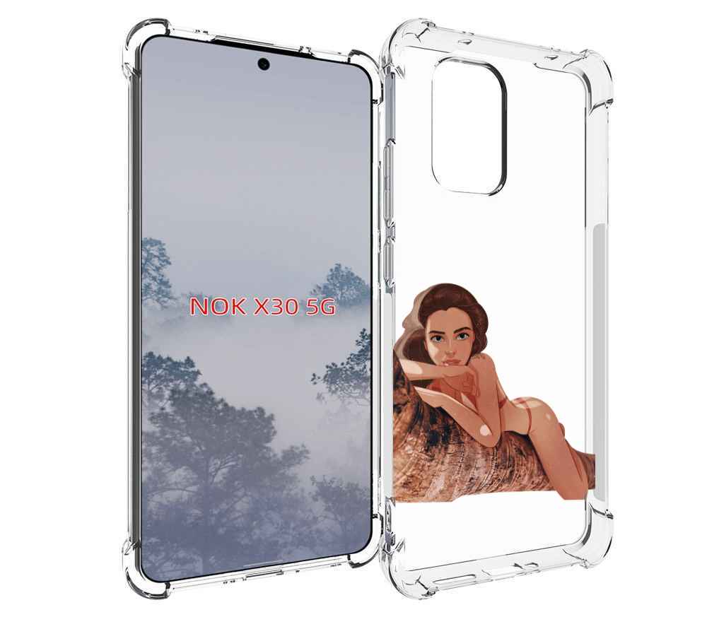 

Чехол MyPads амазонка-на-дереве для Nokia X30 5G, Tocco