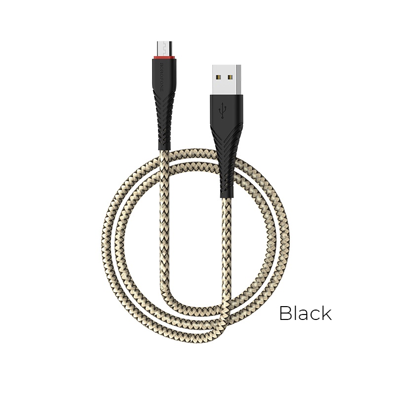 

Кабель usb - usb Borofone 1 м черный