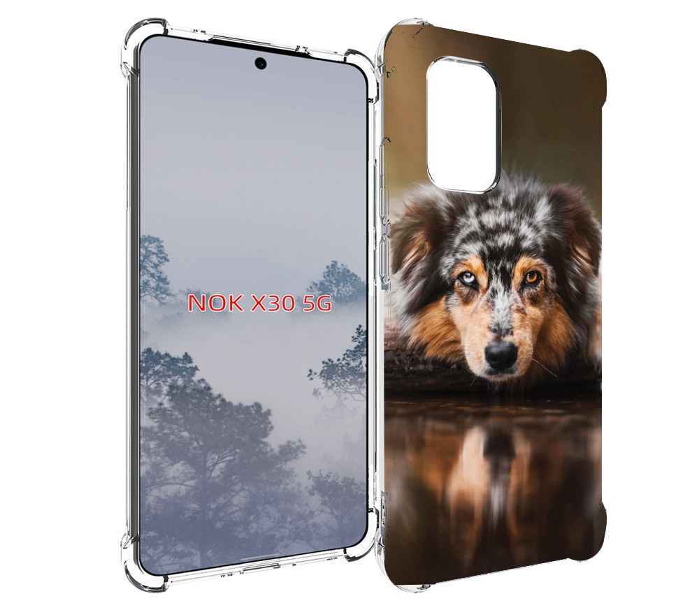 

Чехол MyPads австралийская овчарка для Nokia X30 5G, Tocco