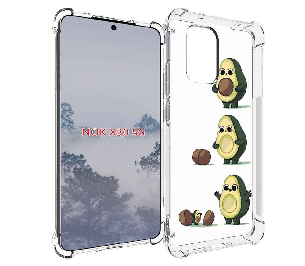 

Чехол MyPads авокадо-с-малышом для Nokia X30 5G, Tocco
