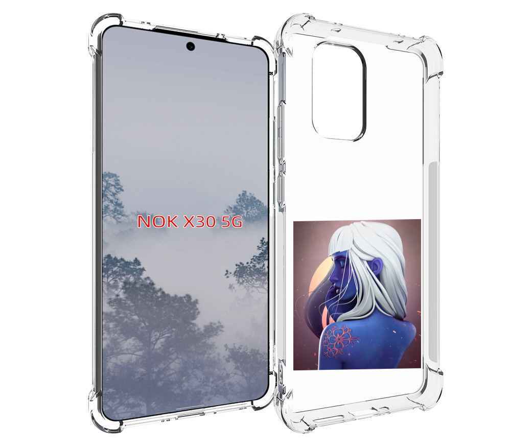

Чехол MyPads аватар-с-цветком для Nokia X30 5G, Tocco