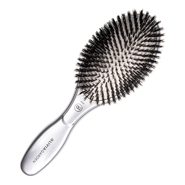 Щётка для волос EXPERT CARE OVAL Boar Bristles Silver с натуральной щетиной расческа charites зажим для выпрямления волос с натуральной щетиной