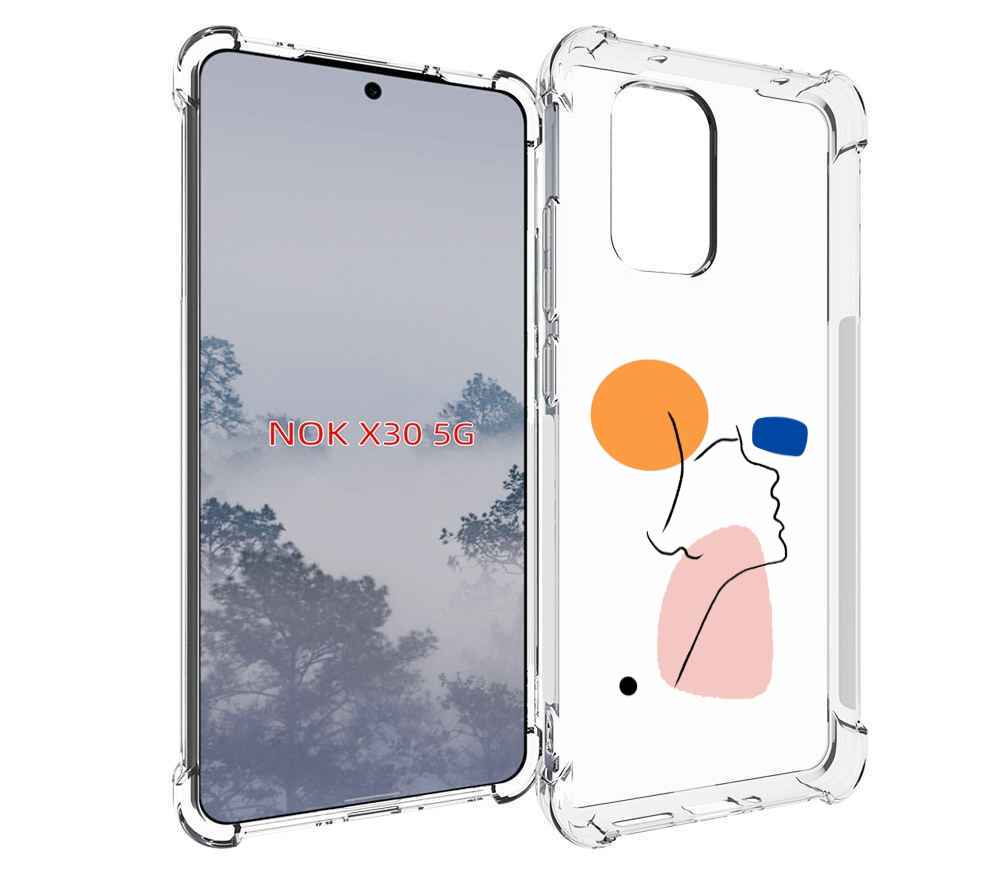 

Чехол MyPads абстракция девушки женский для Nokia X30 5G, Tocco