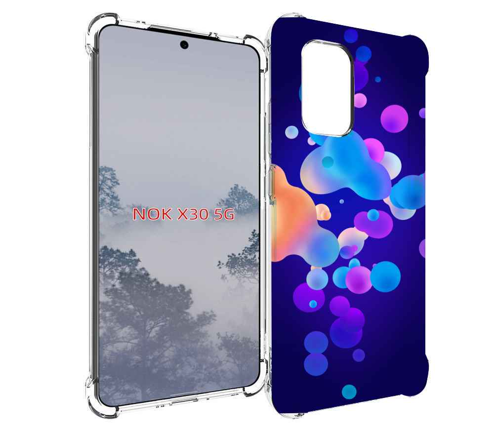 

Чехол MyPads абстрактные-пузырьки для Nokia X30 5G, Tocco