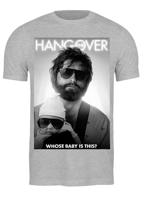 

Футболка мужская Printio Hangover 672038 серая L, Серый, Hangover 672038