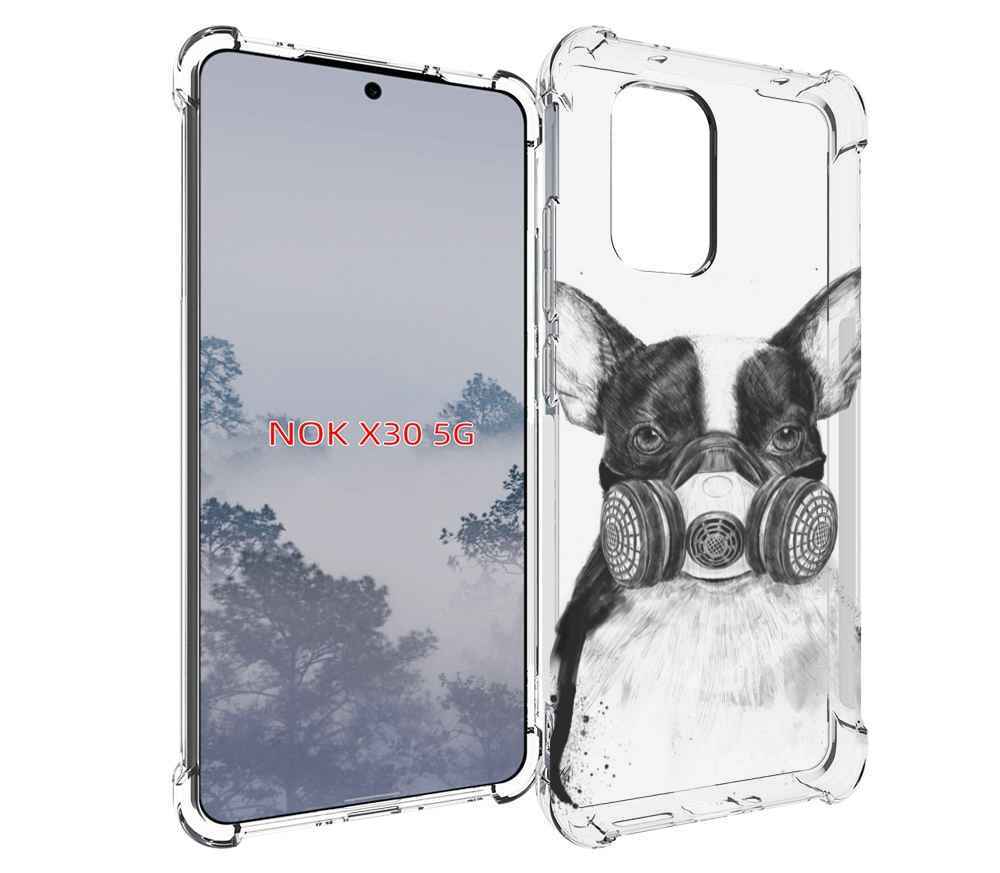 

Чехол MyPads Французский бульдог для Nokia X30 5G, Tocco