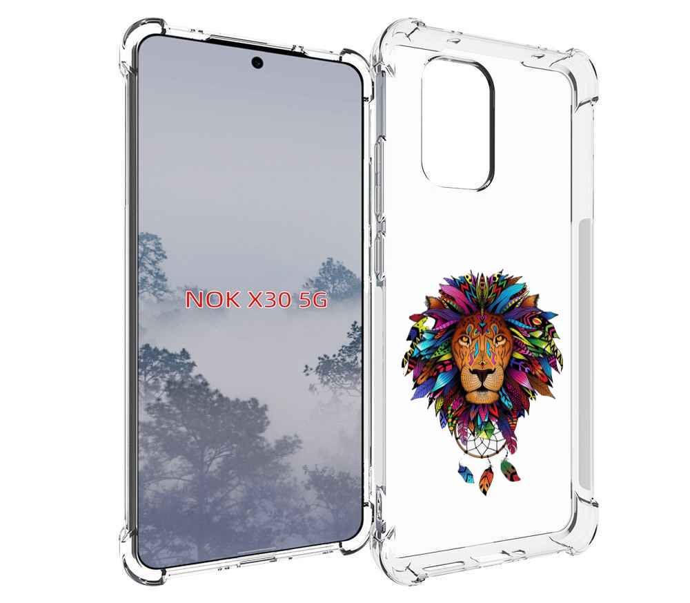 

Чехол MyPads Тотемный Лев для Nokia X30 5G, Tocco