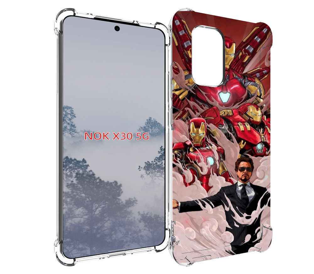 

Чехол MyPads Тони-Старк-и-костюмы для Nokia X30 5G, Tocco