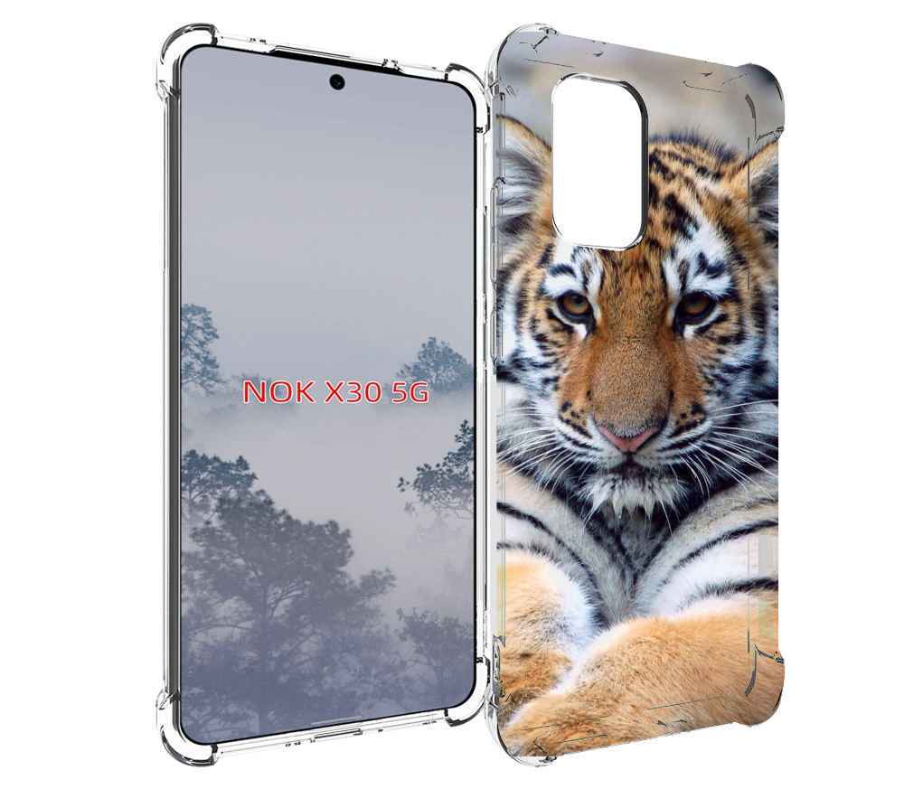 

Чехол MyPads Тигренок для Nokia X30 5G, Tocco