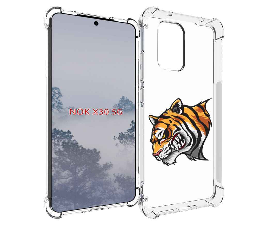 

Чехол MyPads Тигр для Nokia X30 5G, Tocco