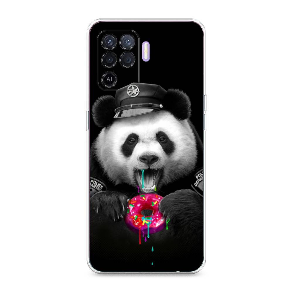 

Чехол Awog на Oppo Reno 5 Lite "Панда police", Разноцветный, 255150-2
