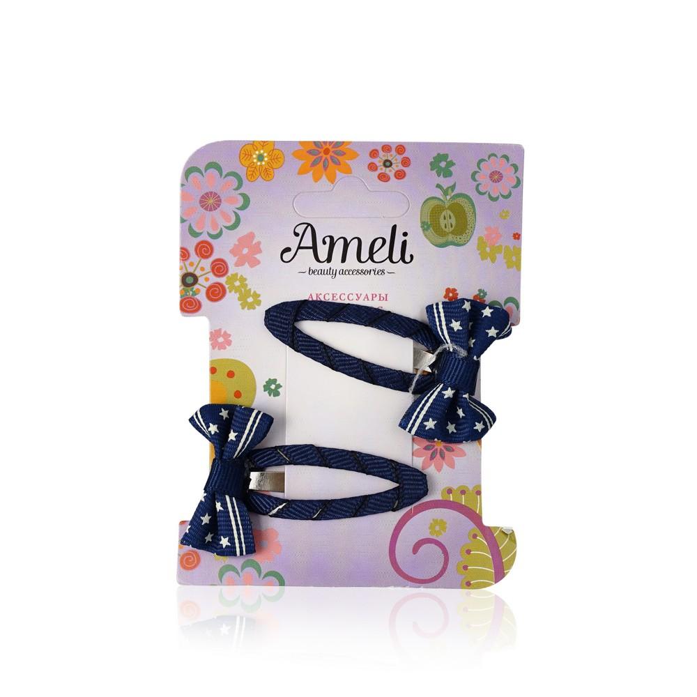 

Заколки для волос Ameli с бантиками 2 шт, Синий