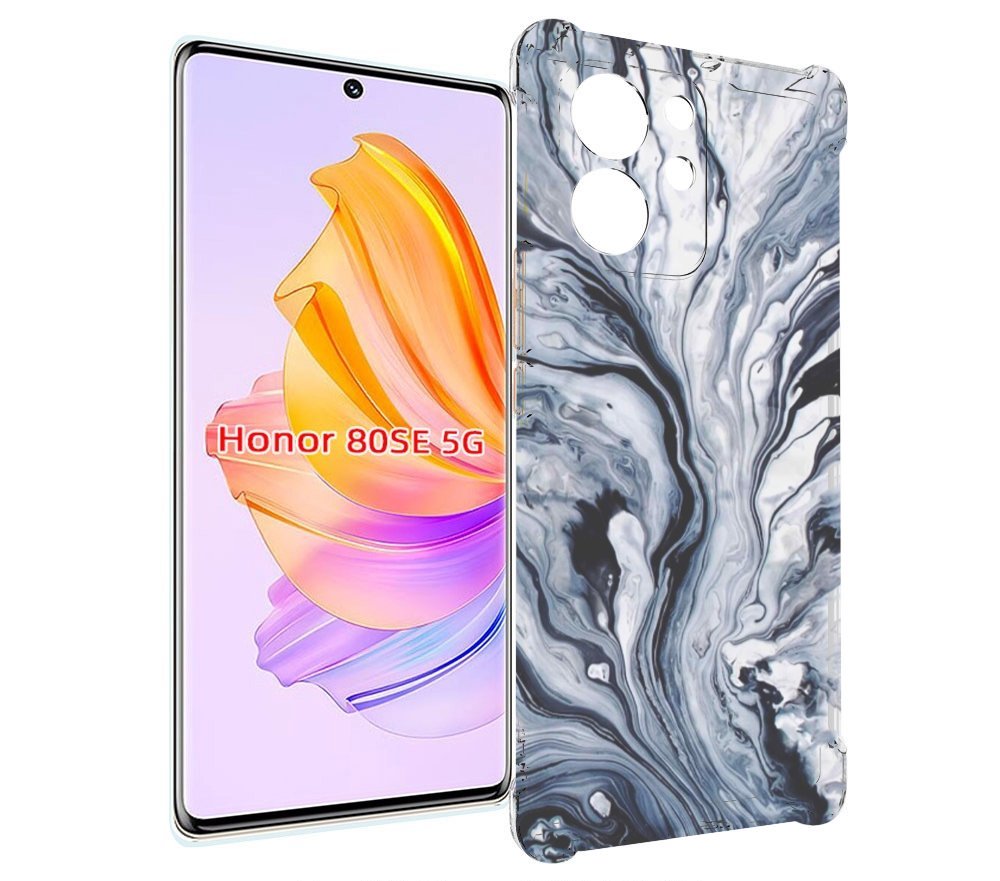 

Чехол MyPads серая краска для Honor 80 SE, Прозрачный, Tocco