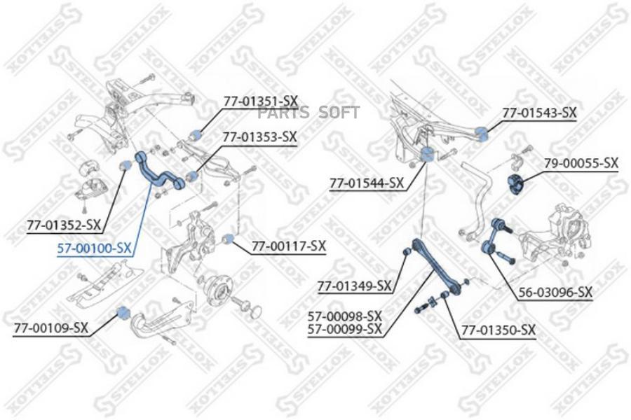 

Рычаг подвески Stellox 5700100SX