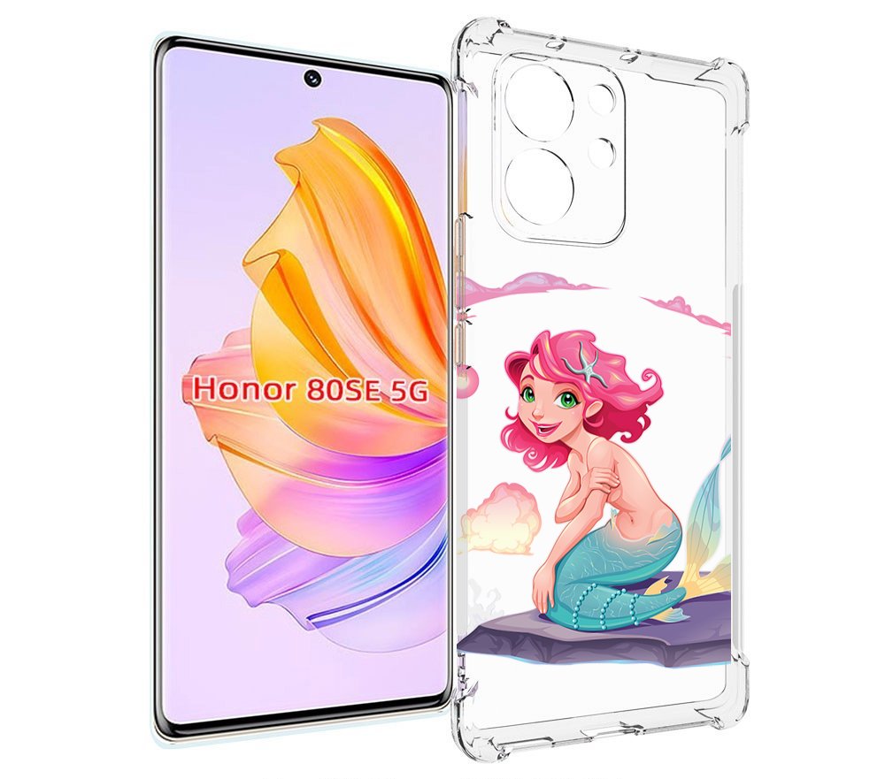 

Чехол MyPads русалочка для Honor 80 SE, Прозрачный, Tocco