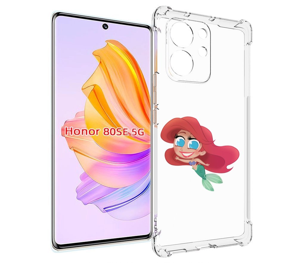 

Чехол MyPads русалка-мулатка для Honor 80 SE, Прозрачный, Tocco