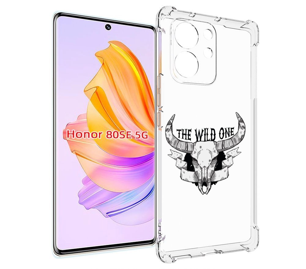 

Чехол MyPads рогатый-череп-оленя для Honor 80 SE, Прозрачный, Tocco
