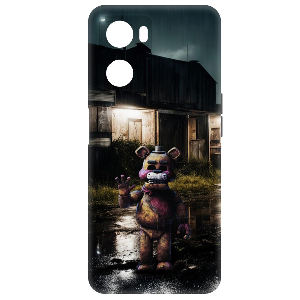 

Чехол-накладка Krutoff Soft Case ФНАФ - Фредди под дождем для Oppo A57 черный