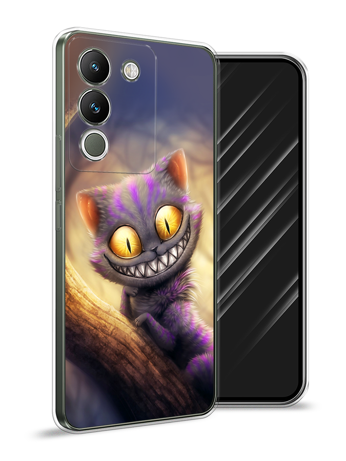 

Чехол Awog на Vivo V29e 5G "Cheshire Cat", Фиолетовый;желтый, 269650-1