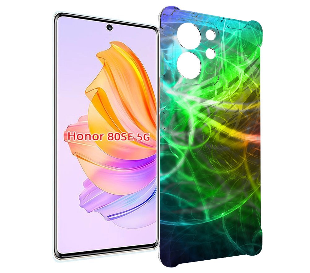 

Чехол MyPads разноцветная-абстракция-линиями для Honor 80 SE, Прозрачный, Tocco