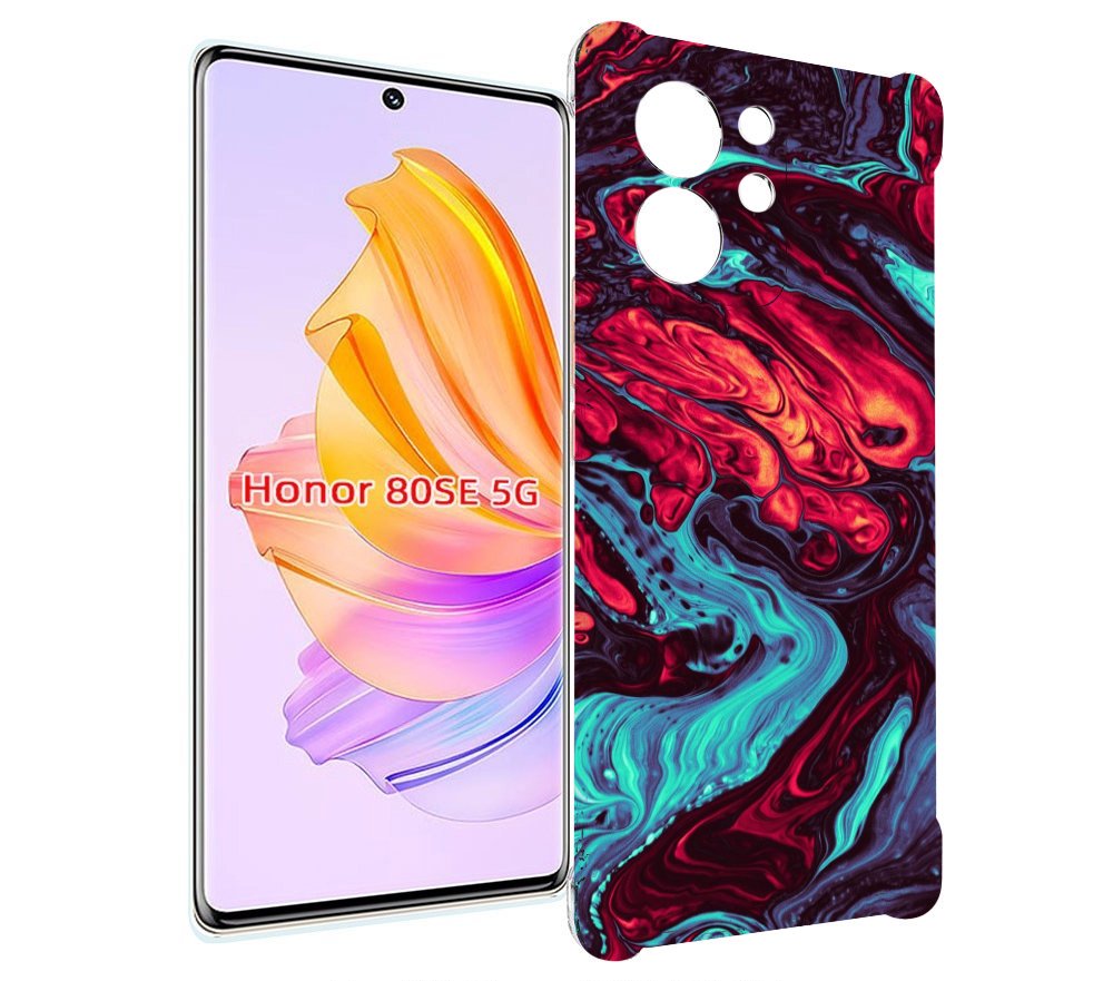 

Чехол MyPads разбавленная краска для Honor 80 SE, Прозрачный, Tocco