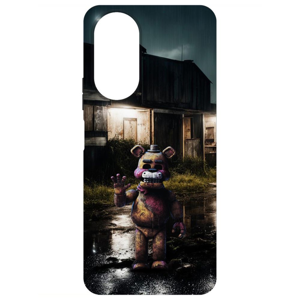 

Чехол-накладка Krutoff Soft Case ФНАФ - Фредди под дождем для Honor X7 черный
