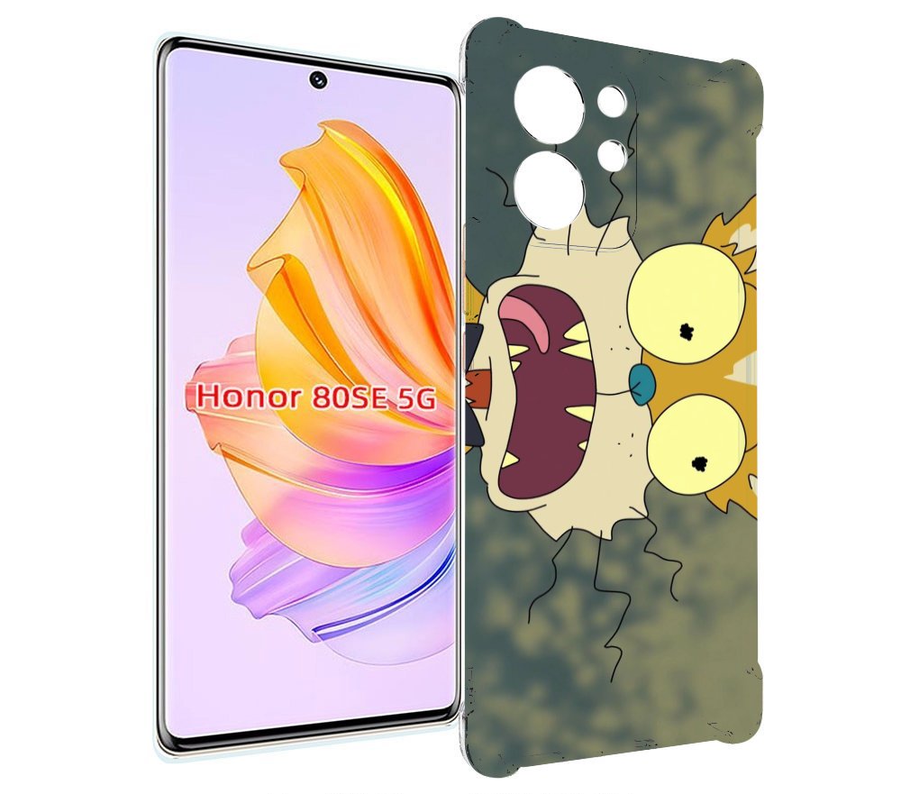 

Чехол MyPads пугливый кот для Honor 80 SE, Прозрачный, Tocco