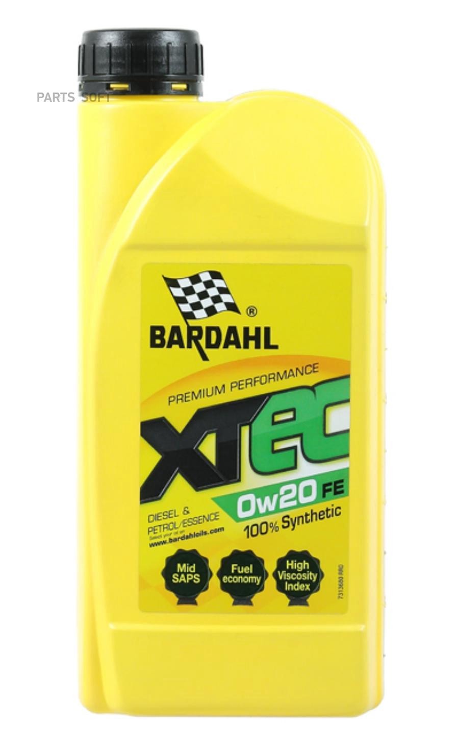 

Моторное масло BARDAHL Xtec Fe C5 Vw синтетическое 0w20 1л