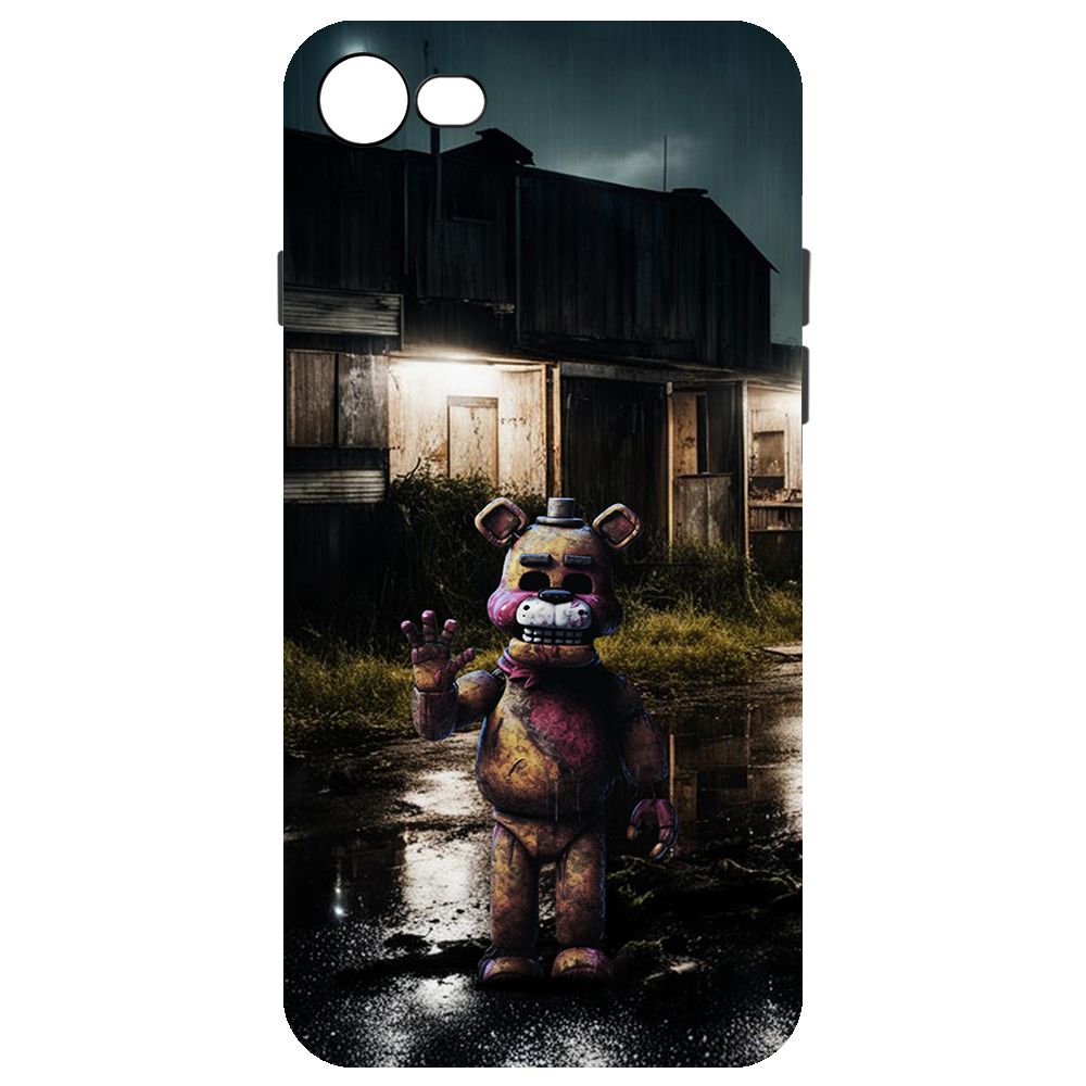 

Чехол-накладка Krutoff Soft Case ФНАФ - Фредди под дождем для iPhone SE 2020 черный