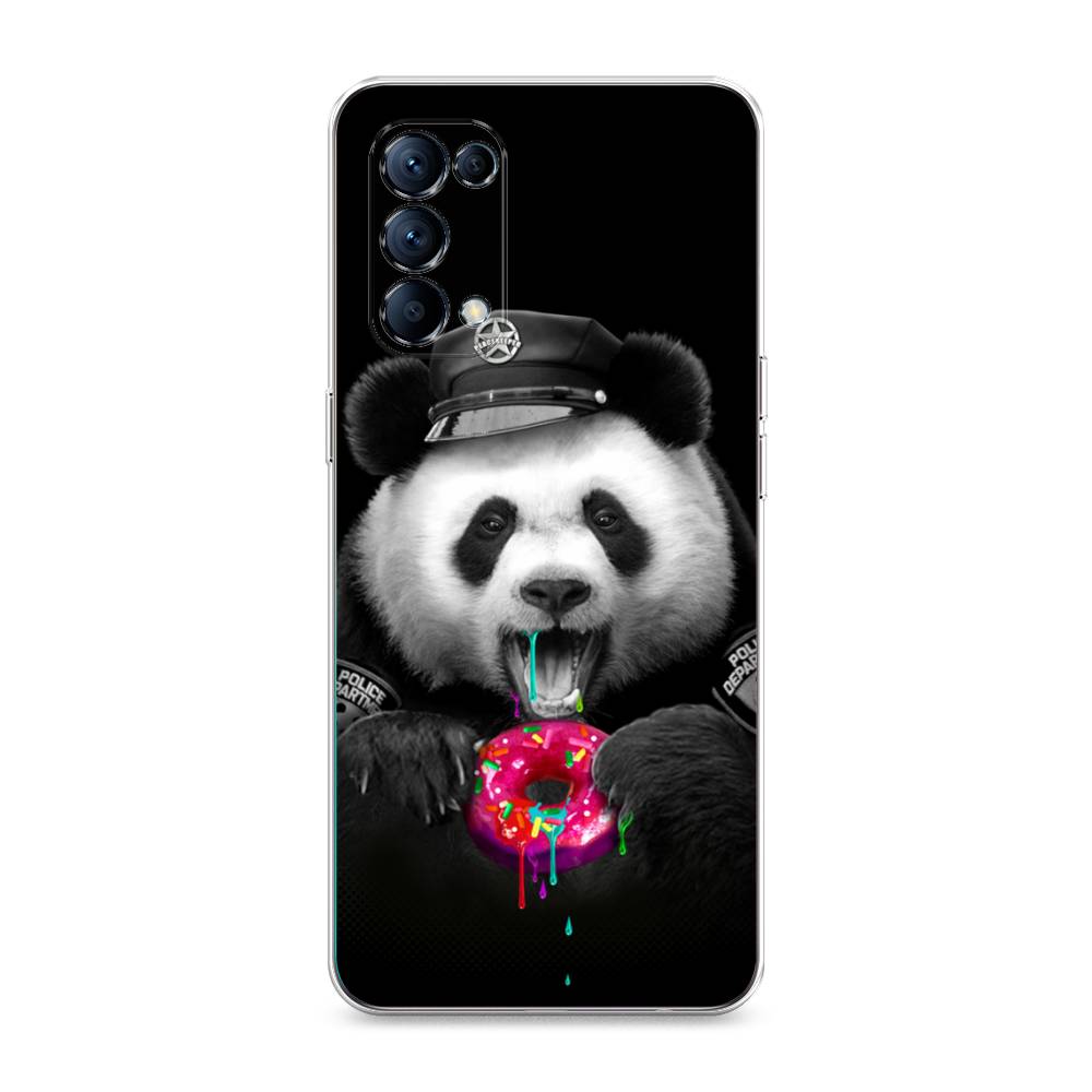 

Чехол Awog на Oppo Reno 5 "Панда police", Разноцветный, 255250-2