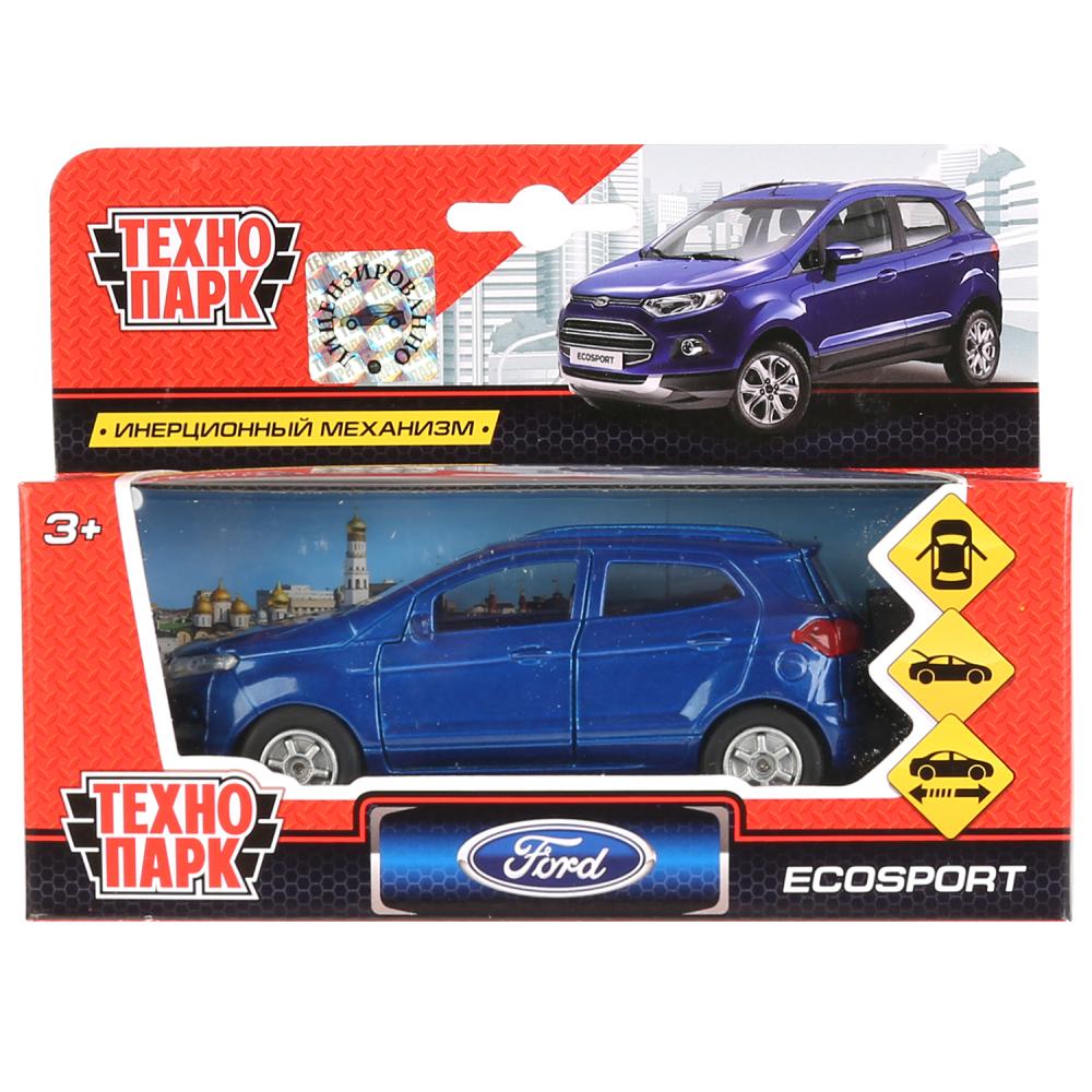 Легковая машина Технопарк Машина Ford Ecosport 12 см, синий SB-18-21-N(BU)-WB с 3 лет remtekey hc3t 15k601 db smart key case 2 button for ford ecosport 2018