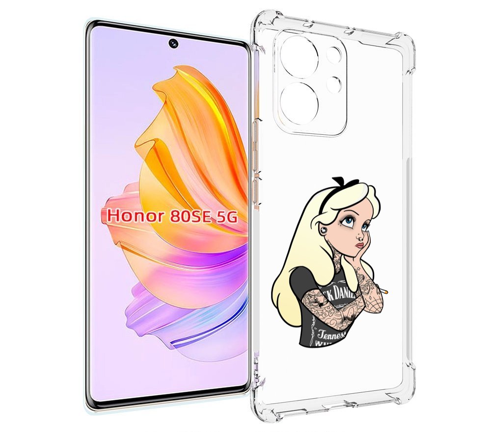 

Чехол MyPads принцесса-в-татуировках женский для Honor 80 SE, Прозрачный, Tocco